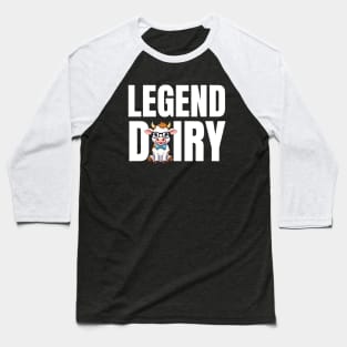 Legendary Cow Pun Baseball T-Shirt